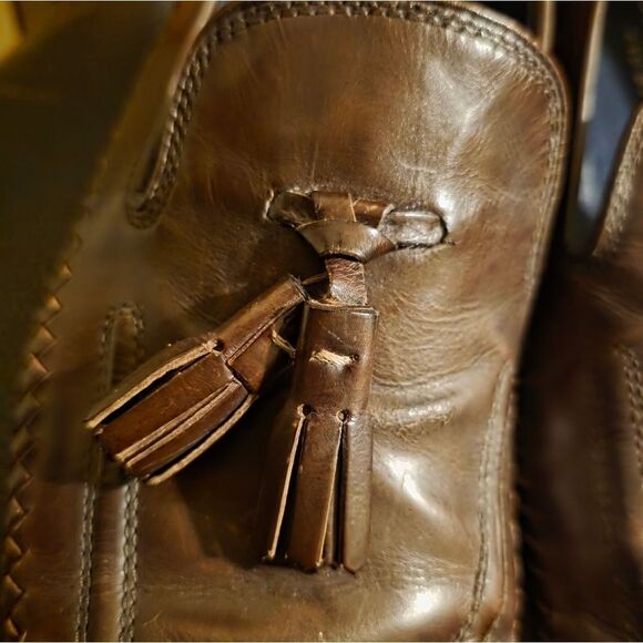 COLE HAAN Washington Grand Tassel‎ Brown Leather Loafers - Size 8 1/2 M main image 3